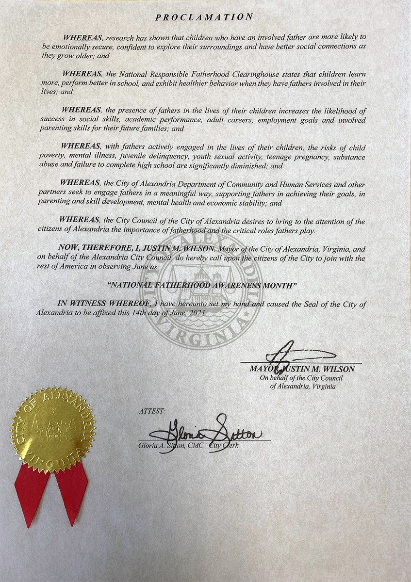 Fatherhood Month Proclamation