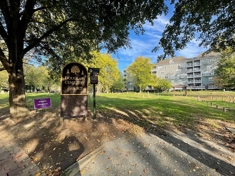 Douglass Cemetery Entrance, October 2021