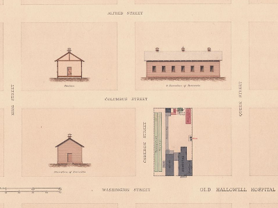 Old Hallowell Hospital and vicinity, Quartermaster map.