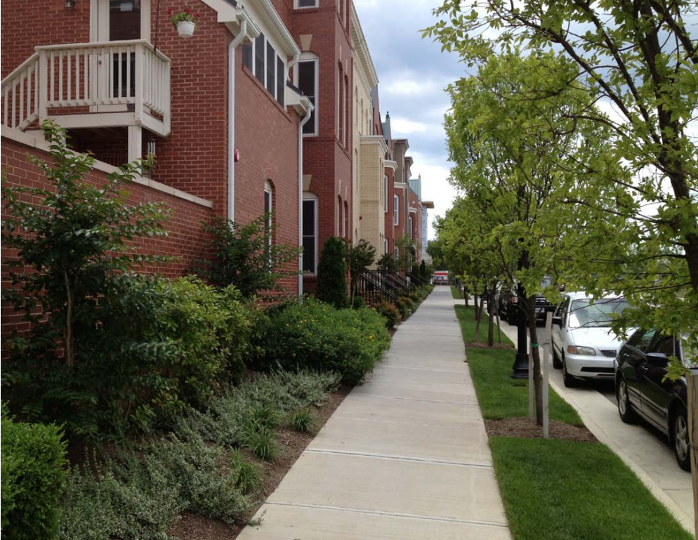 Photo of a sidewalk in Old Town Alexandria TES