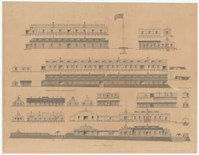 Soldiers Rest Elevations, Quartermaster map