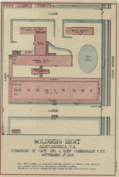 Soldiers Rest, Quartermaster map