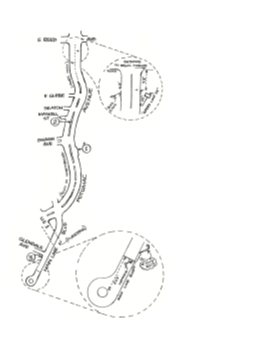 A map of the route that runners will w