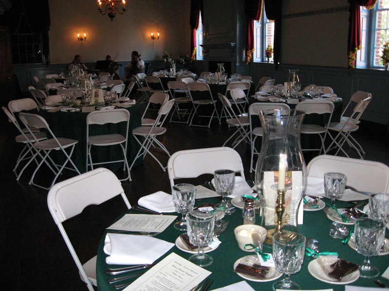 Ball Room set for event with tables