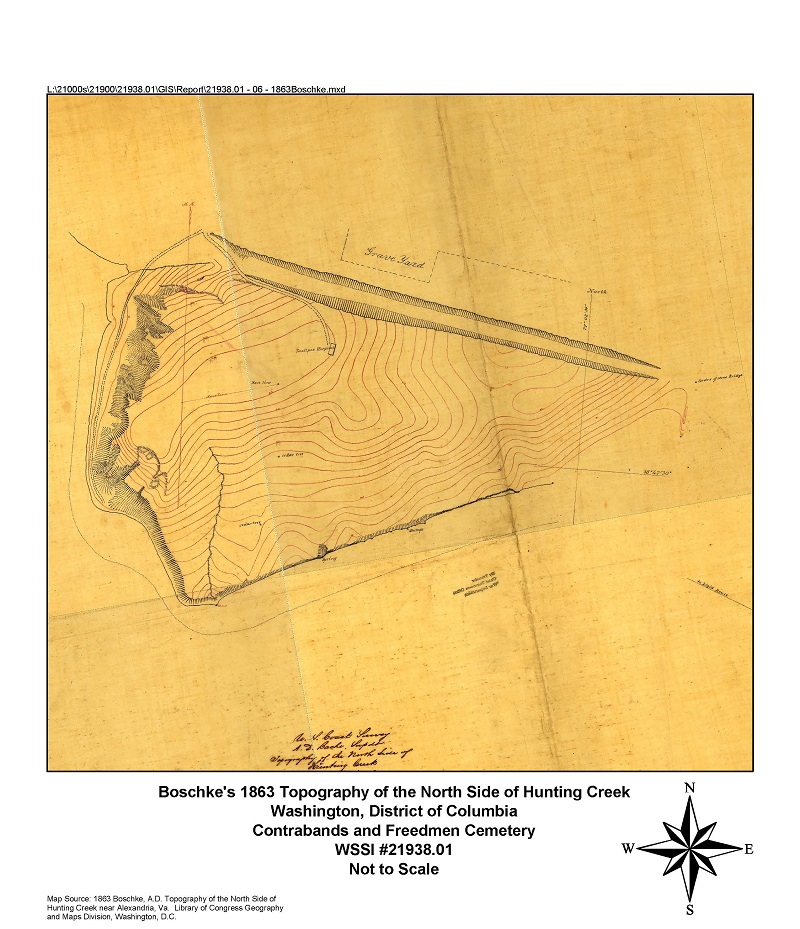 1863 map showing smallpox hospital