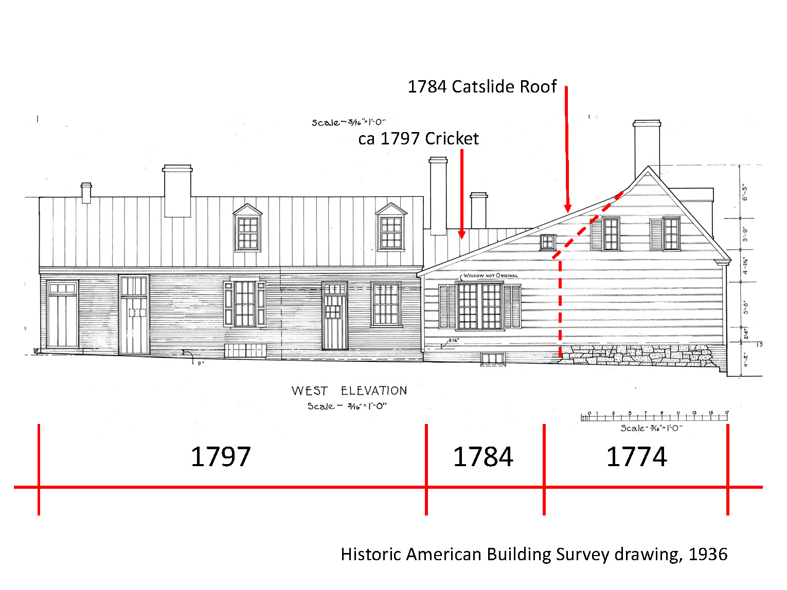 MDF architectural drawing with building phases