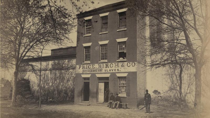 Slave Pen, Price, Birch and Co., 1860s. Andrew Russel, Library of Congress