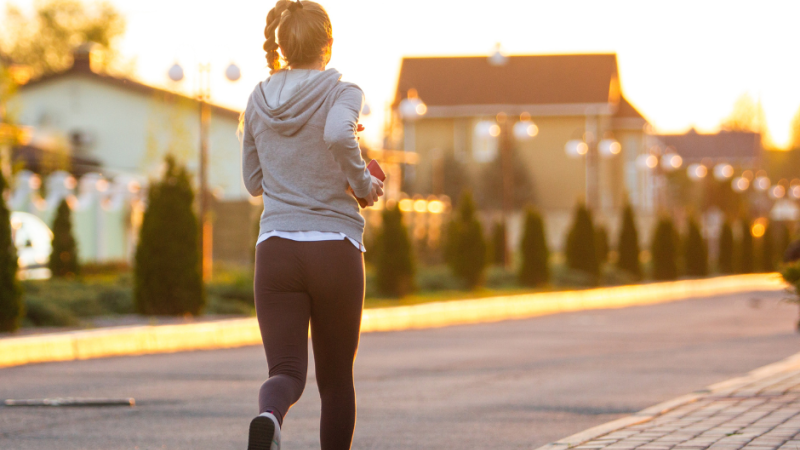 Photo of jogger exercising