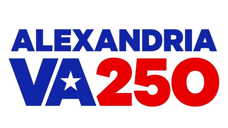 Alexandria VA250 logo on square white background