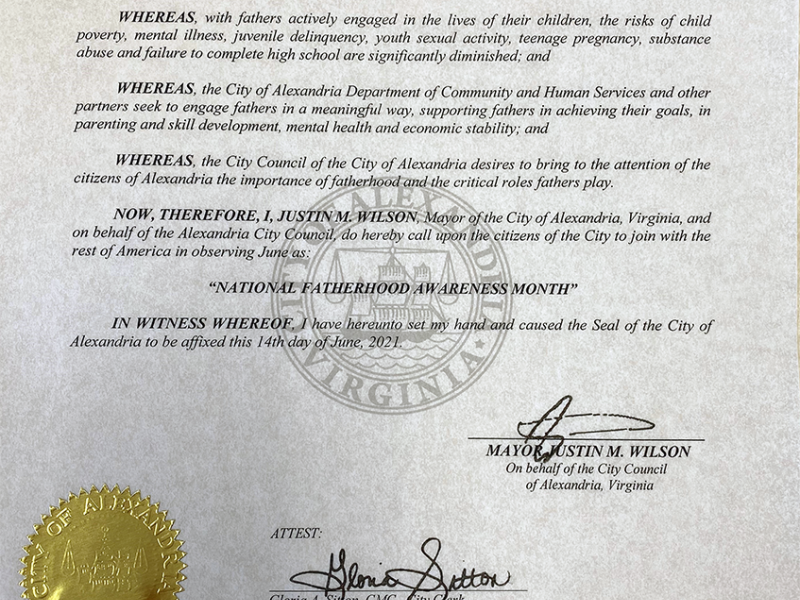 Fatherhood Month Proclamation