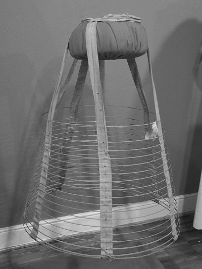 Crinoline, wire underskirt, 1870s