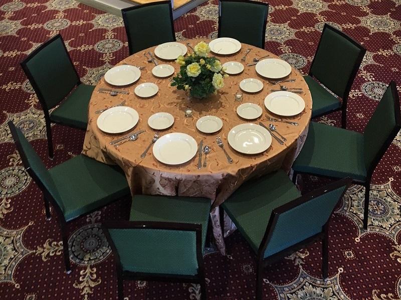 Lyceum Rental, table set for dinner 2017