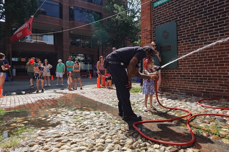 Friendship Firehouse Festival, hose activity, 2022