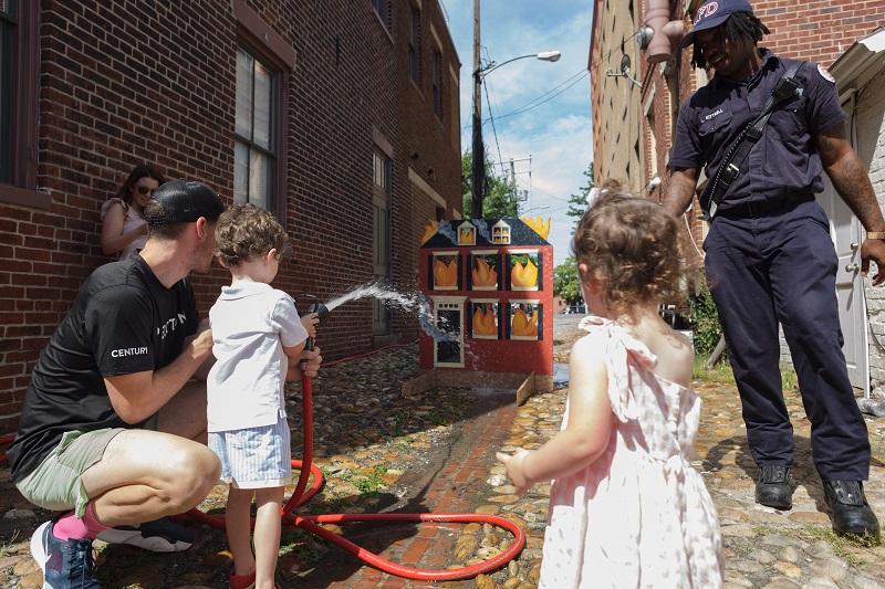 Friendship Firehouse Festival, hose activity, 2022