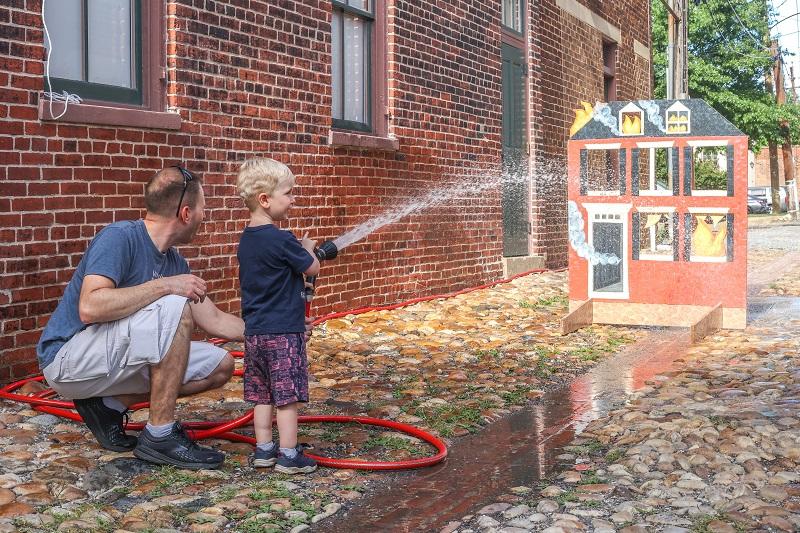 Friendship Firehouse Festival, hose activity, 2022