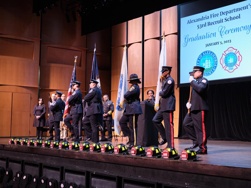 On Jan. 5, 2023, the Alexandria Fire Department welcomed and celebrated 17 new firefighter/EMTs who completed more than 6 months of training at the academy.