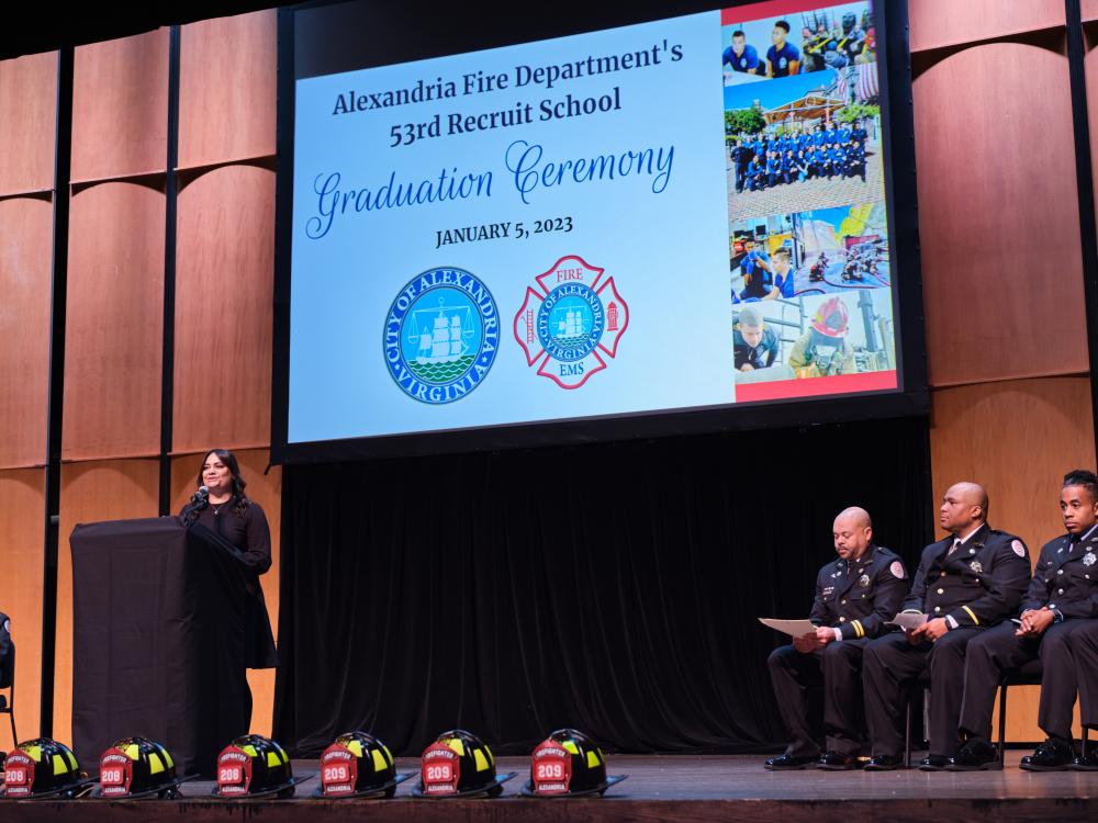 On Jan. 5, 2023, the Alexandria Fire Department welcomed and celebrated 17 new firefighter/EMTs who completed more than 6 months of training at the academy.