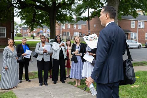 HUD Walking Tour of Federally Assisted Properties in Alexandria May 2024