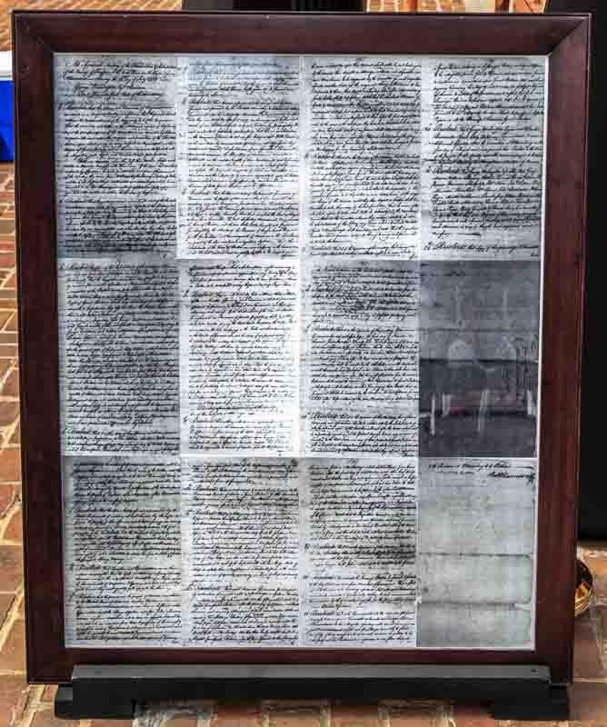 Framed copy of Fairfax Resolves