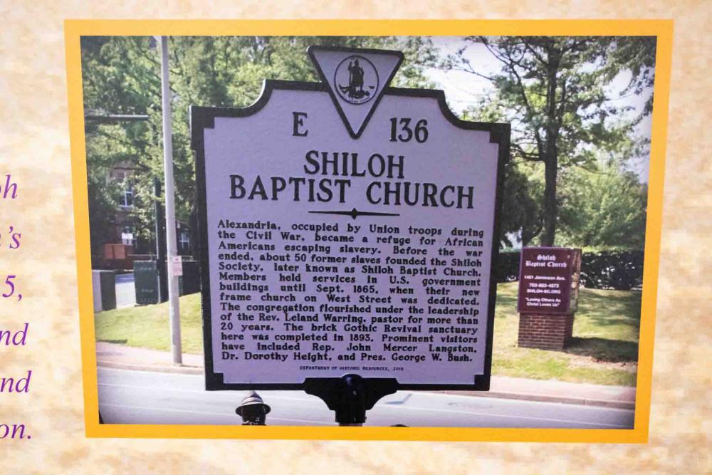 Historic marker Shiloh Baptist Church