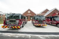 Fire Station 203 is located in the Beverly Hills area at 2801 Cameron Mills Rd.