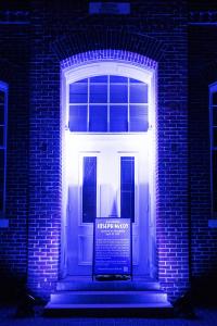 Doorway of the former police station on Fairfax Street