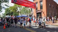 Friendship Firehouse Festival, street view, 2022