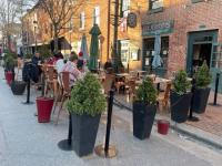 Outdoor dining along King Street