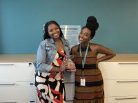 OCS award LaNetta and Samantha