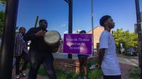 drummer in procession