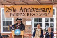 Town Crier at podium