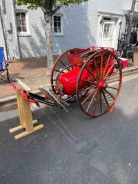 hose reel painted red