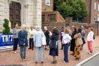 Group outside St. Mary's Catholic Church