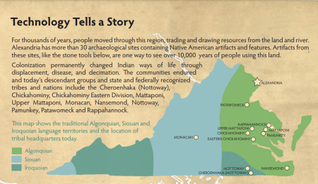 Technology Tells a Story -- map of Native American tribes and nations