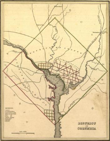 DC Boundary Map from LOC