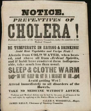 Notice Preventives of Cholera!