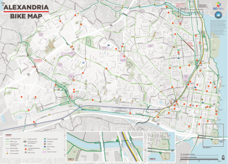 Alexandria Bike Map