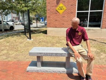 Martin Luther King, Jr. Bench dedication 