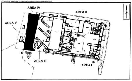 Excavation plan from archaeology report