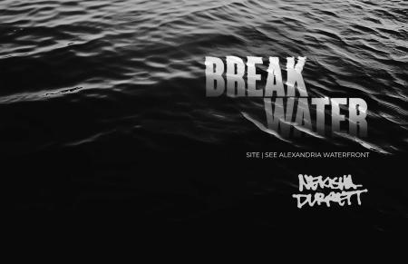 Title of Break Water on a Water Graphic