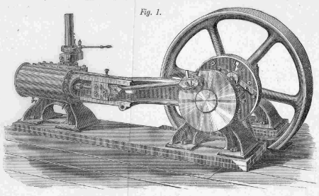 Illustration of a steam engine