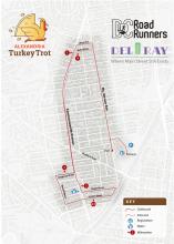 A map of the race route. 